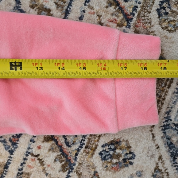 JUICY COUTURE WOMEN'S JUNIOR PINK LONG SLEEVE VELVETEEN PULLOVER CREWNECK XXL - Picture 15 of 16